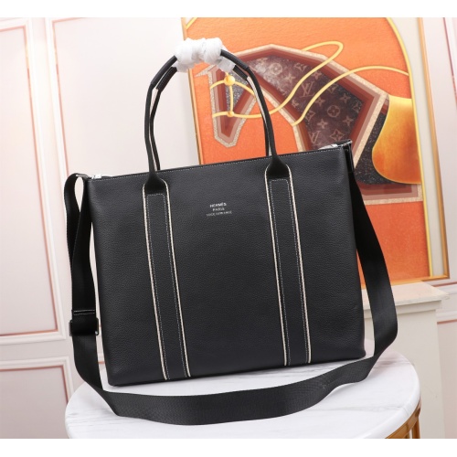 Cheap Hermes AAA Man Handbags In Black #1088321 Replica Wholesale [$150.00 USD] [ITEM#1088321] on Replica Hermes AAA Man Handbags