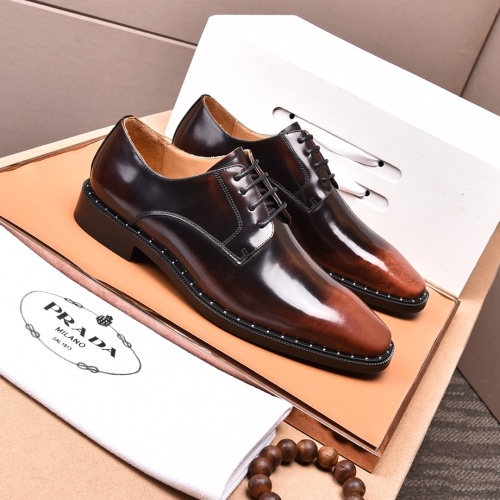 Cheap Prada Leather Shoes For Men #1088329 Replica Wholesale [$100.00 USD] [ITEM#1088329] on Replica Prada Leather Shoes