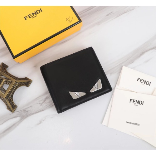 Cheap Fendi AAA Man Wallets #1088360 Replica Wholesale [$68.00 USD] [ITEM#1088360] on Replica Fendi AAA Man Wallets