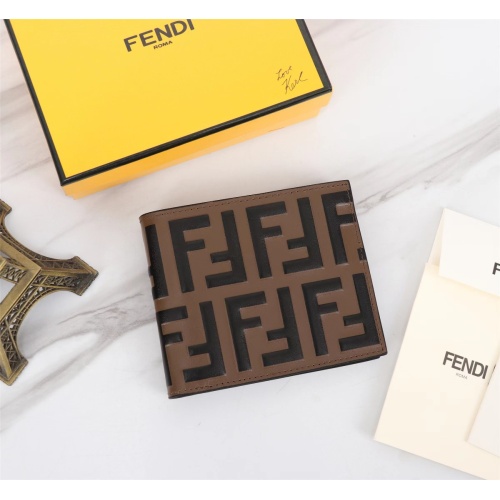 Cheap Fendi AAA Man Wallets #1088361 Replica Wholesale [$68.00 USD] [ITEM#1088361] on Replica Fendi AAA Man Wallets