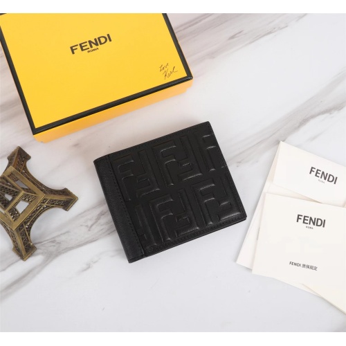 Cheap Fendi AAA Man Wallets #1088373 Replica Wholesale [$68.00 USD] [ITEM#1088373] on Replica Fendi AAA Man Wallets