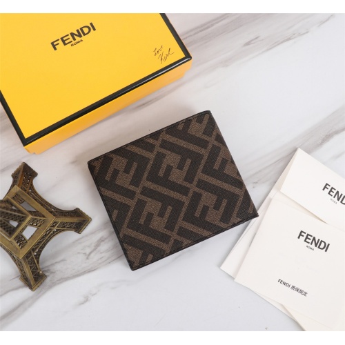 Cheap Fendi AAA Man Wallets #1088378 Replica Wholesale [$68.00 USD] [ITEM#1088378] on Replica Fendi AAA Man Wallets