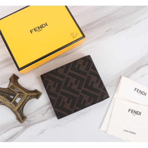 Cheap Fendi AAA Man Wallets #1088380 Replica Wholesale [$68.00 USD] [ITEM#1088380] on Replica Fendi AAA Man Wallets