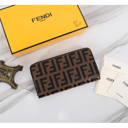 Cheap Fendi AAA Man Wallets #1088386 Replica Wholesale [$72.00 USD] [ITEM#1088386] on Replica Fendi AAA Man Wallets