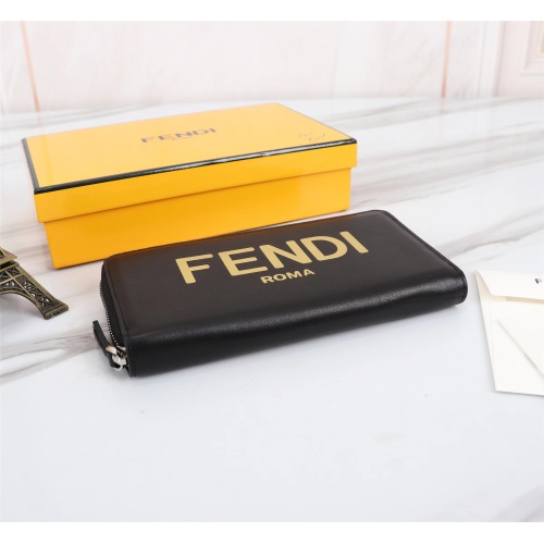 Cheap Fendi AAA Man Wallets #1088388 Replica Wholesale [$72.00 USD] [ITEM#1088388] on Replica Fendi AAA Man Wallets