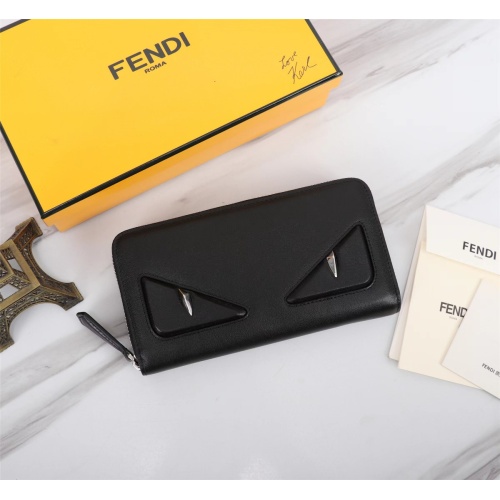 Cheap Fendi AAA Man Wallets #1088391 Replica Wholesale [$72.00 USD] [ITEM#1088391] on Replica Fendi AAA Man Wallets