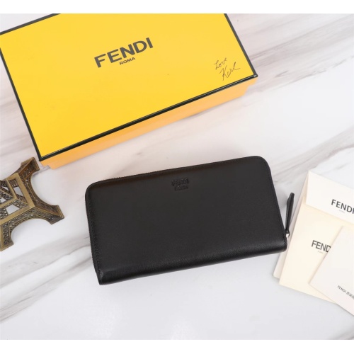 Cheap Fendi AAA Man Wallets #1088391 Replica Wholesale [$72.00 USD] [ITEM#1088391] on Replica Fendi AAA Man Wallets