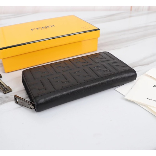 Cheap Fendi AAA Man Wallets #1088398 Replica Wholesale [$72.00 USD] [ITEM#1088398] on Replica Fendi AAA Man Wallets