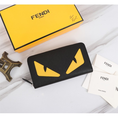 Cheap Fendi AAA Man Wallets #1088399 Replica Wholesale [$72.00 USD] [ITEM#1088399] on Replica Fendi AAA Man Wallets