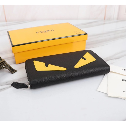 Cheap Fendi AAA Man Wallets #1088399 Replica Wholesale [$72.00 USD] [ITEM#1088399] on Replica Fendi AAA Man Wallets