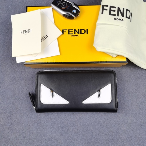 Cheap Fendi AAA Man Wallets #1088403 Replica Wholesale [$72.00 USD] [ITEM#1088403] on Replica Fendi AAA Man Wallets