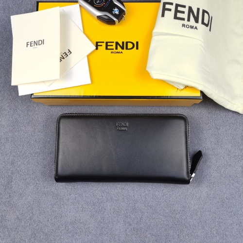 Cheap Fendi AAA Man Wallets #1088403 Replica Wholesale [$72.00 USD] [ITEM#1088403] on Replica Fendi AAA Man Wallets