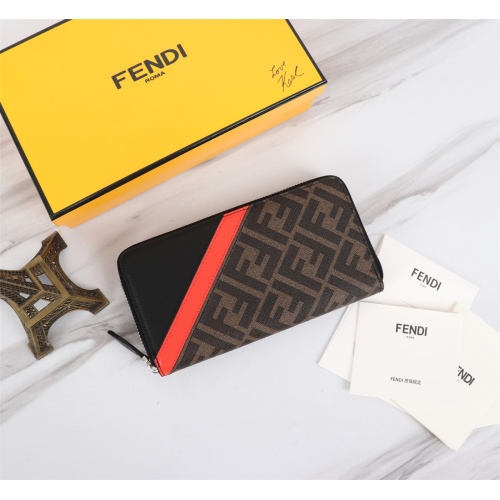 Cheap Fendi AAA Man Wallets #1088405 Replica Wholesale [$72.00 USD] [ITEM#1088405] on Replica Fendi AAA Man Wallets