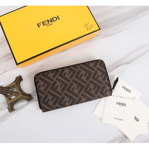 Cheap Fendi AAA Man Wallets #1088405 Replica Wholesale [$72.00 USD] [ITEM#1088405] on Replica Fendi AAA Man Wallets