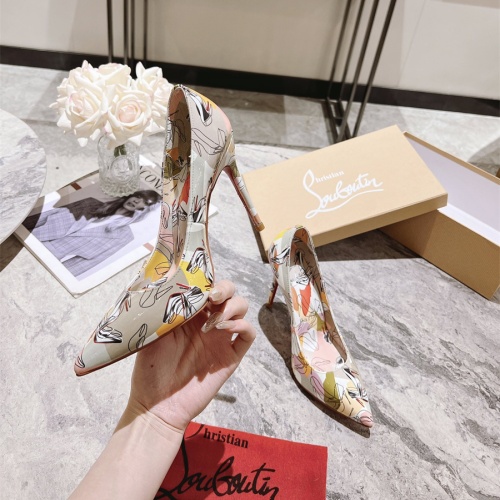 Cheap Christian Louboutin High-heeled shoes For Women #1090146 Replica Wholesale [$98.00 USD] [ITEM#1090146] on Replica Christian Louboutin High-heeled shoes