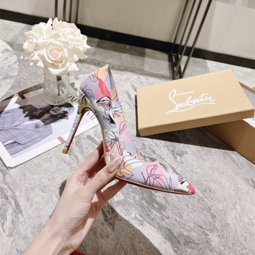 Cheap Christian Louboutin High-heeled shoes For Women #1090147 Replica Wholesale [$98.00 USD] [ITEM#1090147] on Replica Christian Louboutin High-heeled shoes