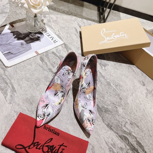 Cheap Christian Louboutin High-heeled shoes For Women #1090147 Replica Wholesale [$98.00 USD] [ITEM#1090147] on Replica Christian Louboutin High-heeled shoes