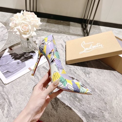 Cheap Christian Louboutin High-heeled shoes For Women #1090148 Replica Wholesale [$98.00 USD] [ITEM#1090148] on Replica Christian Louboutin High-heeled shoes