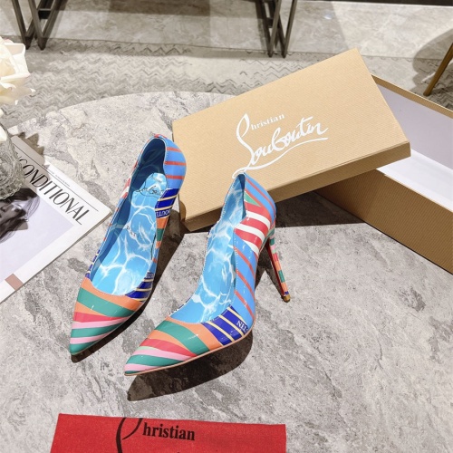 Cheap Christian Louboutin High-heeled shoes For Women #1090163 Replica Wholesale [$98.00 USD] [ITEM#1090163] on Replica Christian Louboutin High-heeled shoes