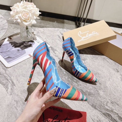 Cheap Christian Louboutin High-heeled shoes For Women #1090163 Replica Wholesale [$98.00 USD] [ITEM#1090163] on Replica Christian Louboutin High-heeled shoes