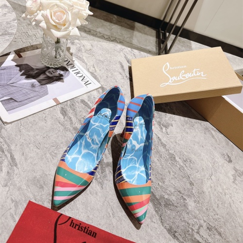 Cheap Christian Louboutin High-heeled shoes For Women #1090163 Replica Wholesale [$98.00 USD] [ITEM#1090163] on Replica Christian Louboutin High-heeled shoes