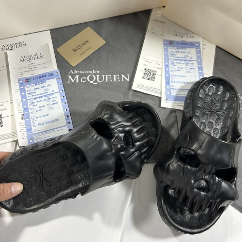 Cheap Alexander McQueen Slippers For Men #1090195 Replica Wholesale [$60.00 USD] [ITEM#1090195] on Replica Alexander McQueen Slippers