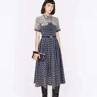 Cheap Christian Dior Dresses Short Sleeved For Women #1083757 Replica Wholesale [$98.00 USD] [ITEM#1083757] on Replica Christian Dior Dresses