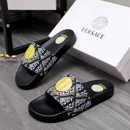 Cheap Versace Slippers For Men #1091176 Replica Wholesale [$42.00 USD] [ITEM#1091176] on Replica Versace Slippers
