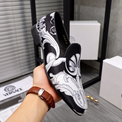 Cheap Versace Leather Shoes For Men #1091277 Replica Wholesale [$82.00 USD] [ITEM#1091277] on Replica Versace Leather Shoes