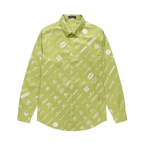 Cheap Balenciaga Shirts Long Sleeved For Men #1091318 Replica Wholesale [$56.00 USD] [ITEM#1091318] on Replica Balenciaga Shirts