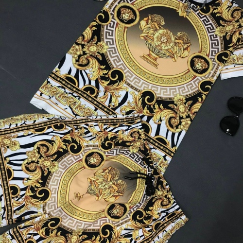 Cheap Versace Tracksuits Short Sleeved For Men #1091339 Replica Wholesale [$60.00 USD] [ITEM#1091339] on Replica Versace Tracksuits