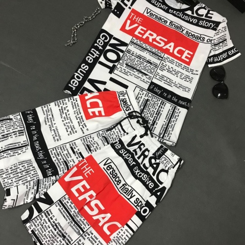 Cheap Versace Tracksuits Short Sleeved For Men #1091341 Replica Wholesale [$60.00 USD] [ITEM#1091341] on Replica Versace Tracksuits