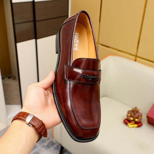 Cheap Salvatore Ferragamo Leather Shoes For Men #1091456 Replica Wholesale [$85.00 USD] [ITEM#1091456] on Replica Salvatore Ferragamo Leather Shoes