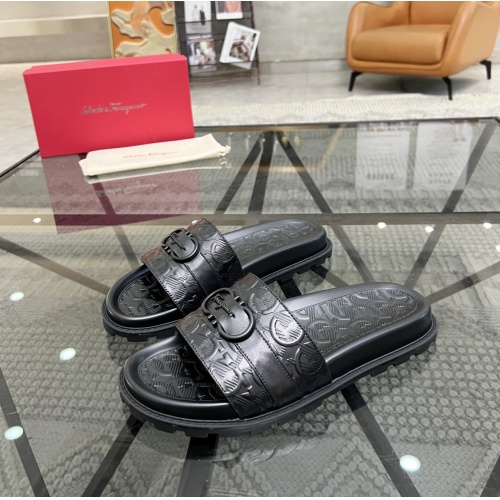 Cheap Salvatore Ferragamo Slippers For Men #1091464 Replica Wholesale [$56.00 USD] [ITEM#1091464] on Replica Salvatore Ferragamo Slippers