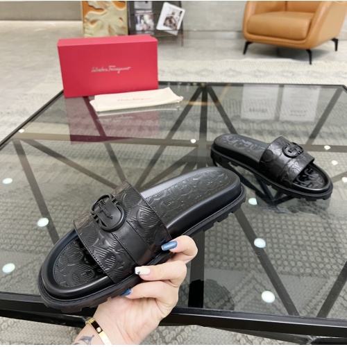 Cheap Salvatore Ferragamo Slippers For Men #1091464 Replica Wholesale [$56.00 USD] [ITEM#1091464] on Replica Salvatore Ferragamo Slippers