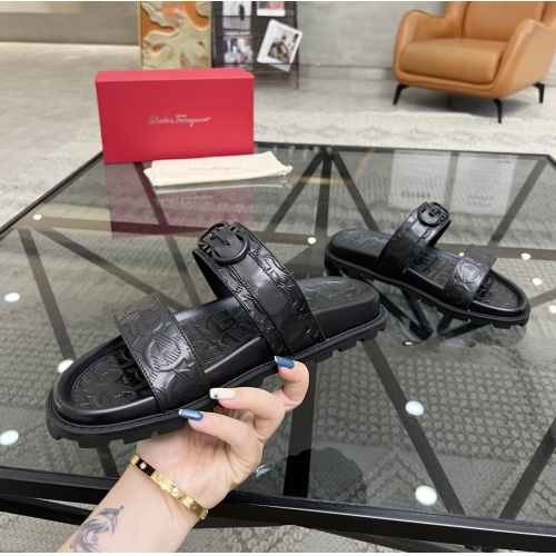 Cheap Salvatore Ferragamo Slippers For Men #1091467 Replica Wholesale [$56.00 USD] [ITEM#1091467] on Replica Salvatore Ferragamo Slippers
