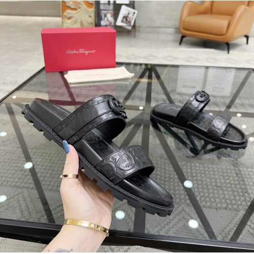 Cheap Salvatore Ferragamo Slippers For Men #1091467 Replica Wholesale [$56.00 USD] [ITEM#1091467] on Replica Salvatore Ferragamo Slippers