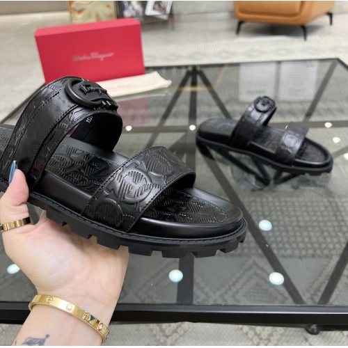 Cheap Salvatore Ferragamo Slippers For Men #1091467 Replica Wholesale [$56.00 USD] [ITEM#1091467] on Replica Salvatore Ferragamo Slippers