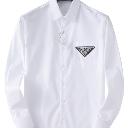 Cheap Prada Shirts Long Sleeved For Men #1093592 Replica Wholesale [$48.00 USD] [ITEM#1093592] on Replica Prada Shirts