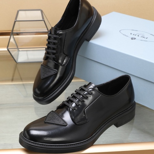 Cheap Prada Leather Shoes For Men #1093630 Replica Wholesale [$125.00 USD] [ITEM#1093630] on Replica Prada Leather Shoes