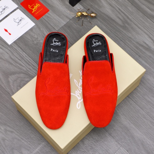 Cheap Christian Louboutin CL Slippers For Men #1093673 Replica Wholesale [$76.00 USD] [ITEM#1093673] on Replica Christian Louboutin CL Slippers