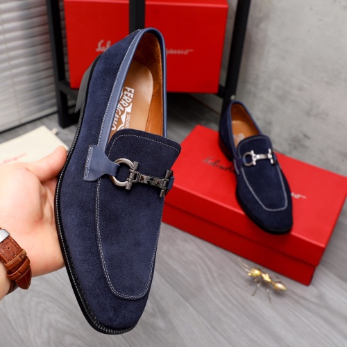 Cheap Salvatore Ferragamo Leather Shoes For Men #1094053 Replica Wholesale [$72.00 USD] [ITEM#1094053] on Replica Salvatore Ferragamo Leather Shoes