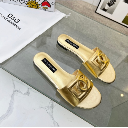 Cheap Dolce &amp; Gabbana D&amp;G Slippers For Women #1094467 Replica Wholesale [$68.00 USD] [ITEM#1094467] on Replica Dolce &amp; Gabbana D&amp;G Slippers