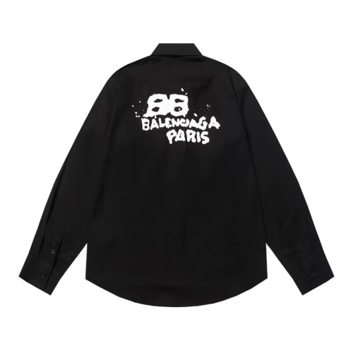 Cheap Balenciaga Shirts Long Sleeved For Unisex #1095198 Replica Wholesale [$45.00 USD] [ITEM#1095198] on Replica Balenciaga Shirts