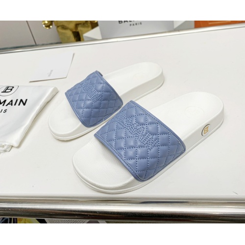 Cheap Balmain Slippers For Women #1096656 Replica Wholesale [$72.00 USD] [ITEM#1096656] on Replica Balmain Slippers