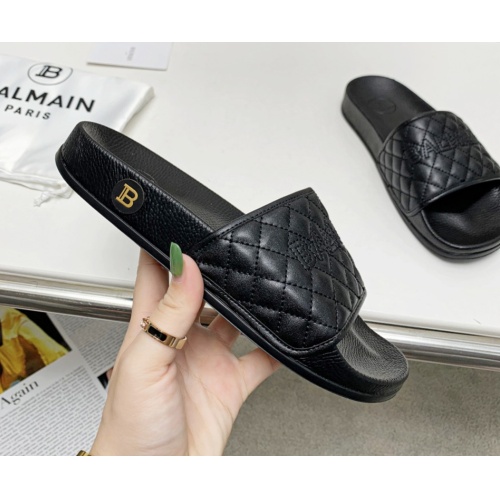 Cheap Balmain Slippers For Women #1096658 Replica Wholesale [$72.00 USD] [ITEM#1096658] on Replica Balmain Slippers