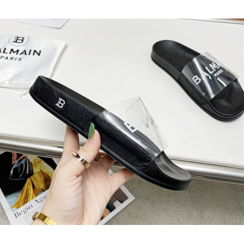 Cheap Balmain Slippers For Women #1096663 Replica Wholesale [$72.00 USD] [ITEM#1096663] on Replica Balmain Slippers
