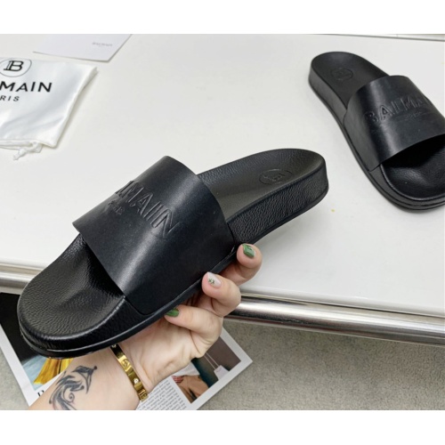 Cheap Balmain Slippers For Women #1096666 Replica Wholesale [$72.00 USD] [ITEM#1096666] on Replica Balmain Slippers
