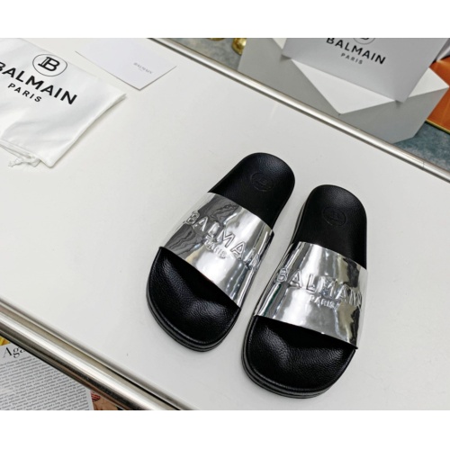 Cheap Balmain Slippers For Women #1096667 Replica Wholesale [$72.00 USD] [ITEM#1096667] on Replica Balmain Slippers