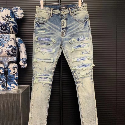 Cheap Amiri Jeans For Men #1096811 Replica Wholesale [$72.00 USD] [ITEM#1096811] on Replica Amiri Jeans